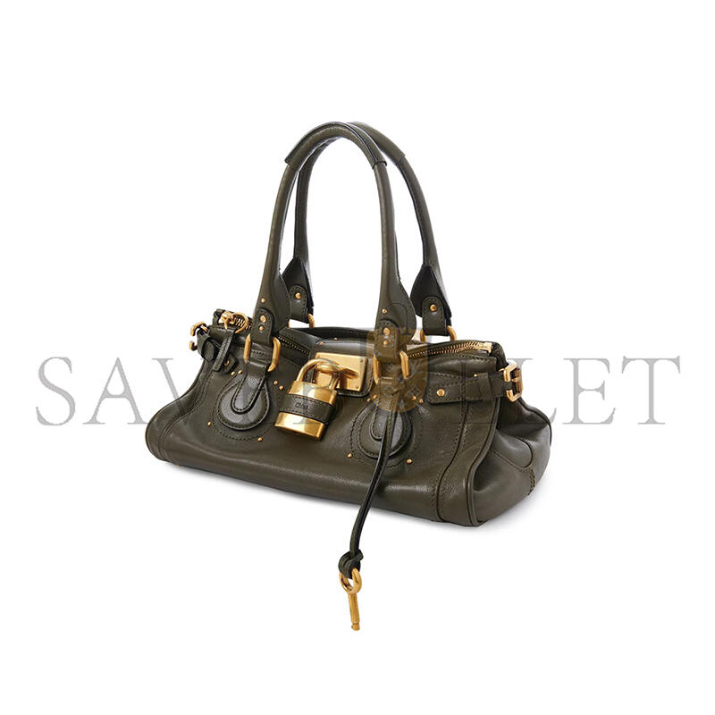 Ch10É paddington bag in grained leather ch25ws802p753e5 (36*18*18cm)